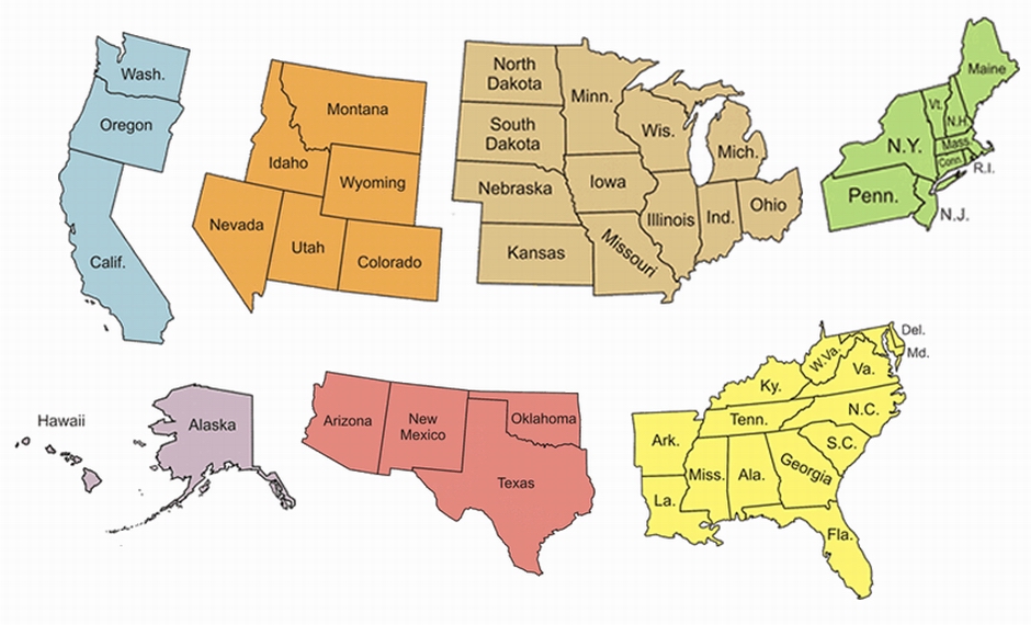 US Map Regions