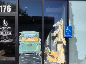 window painting Riverbend