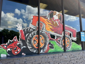 window painting Lake Charles