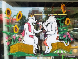 window painting Ann Arbor