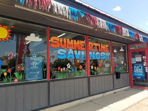 window painting Gallup