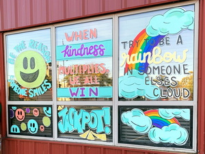 window painting Green Bay